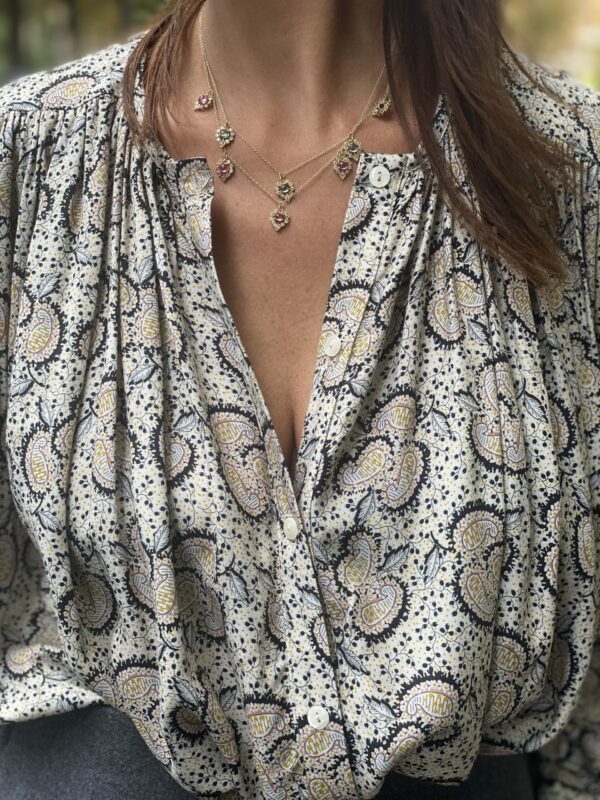 Blouse imprimée cashmere Loved