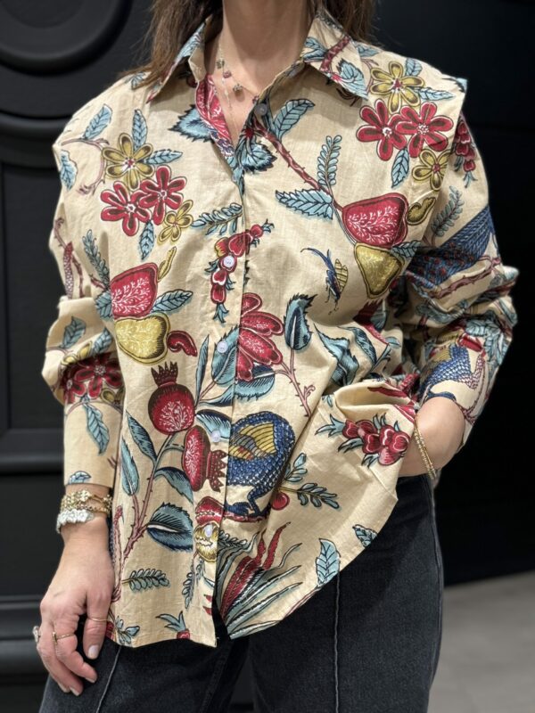 Chemise imprimée en coton