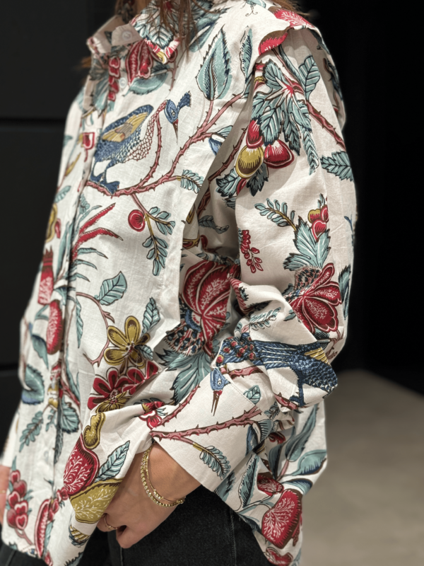Chemise imprimée en coton