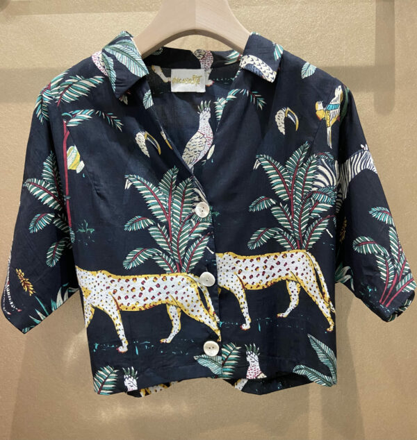 Chemise Safari Noir