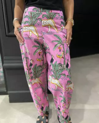 Pantalon Exotique Rose - Chic et décontracté