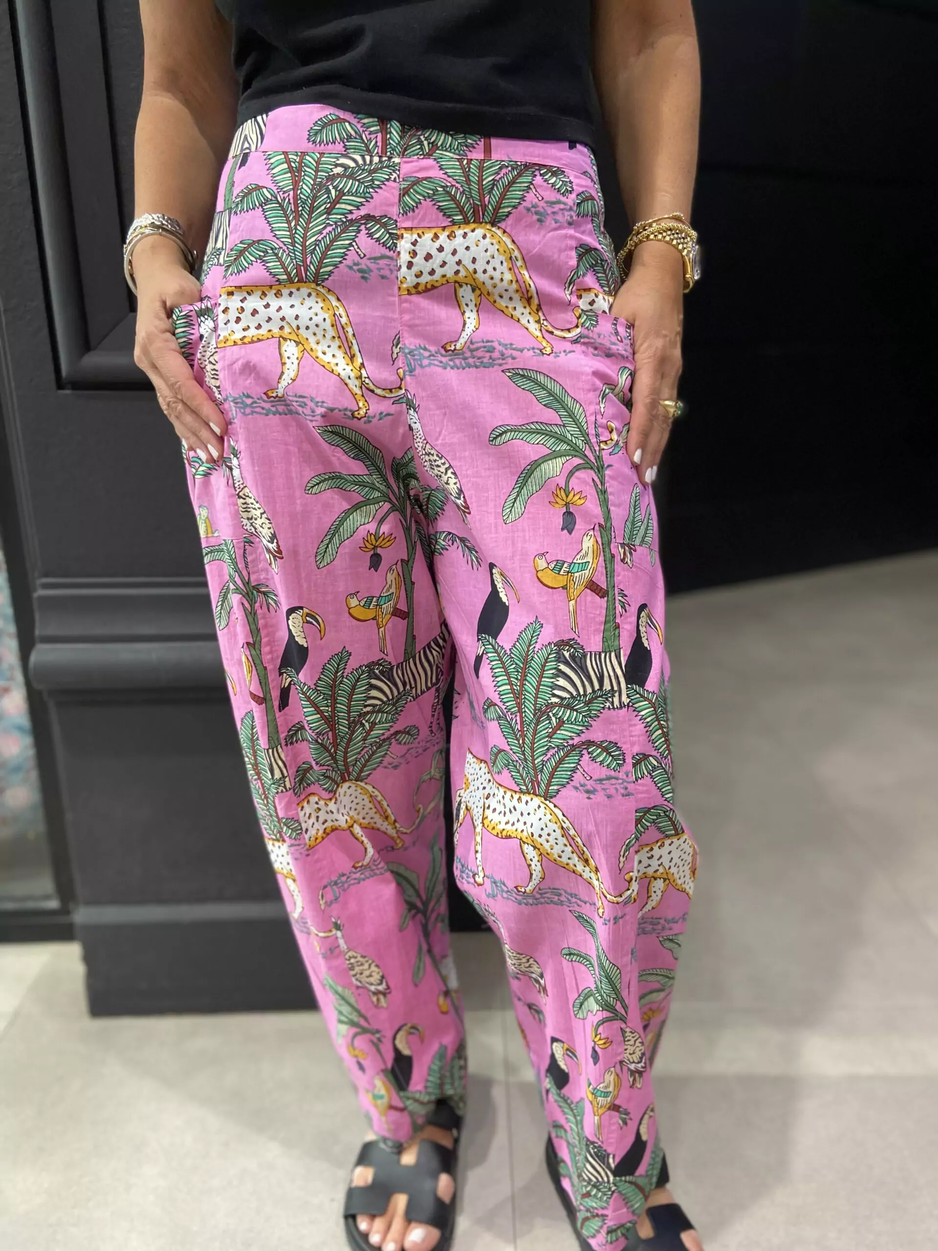 Pantalon Exotique Rose - Chic et décontracté