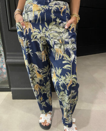 Pantalon Safari Bleu Marine