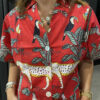 Chemise Safari Rouge