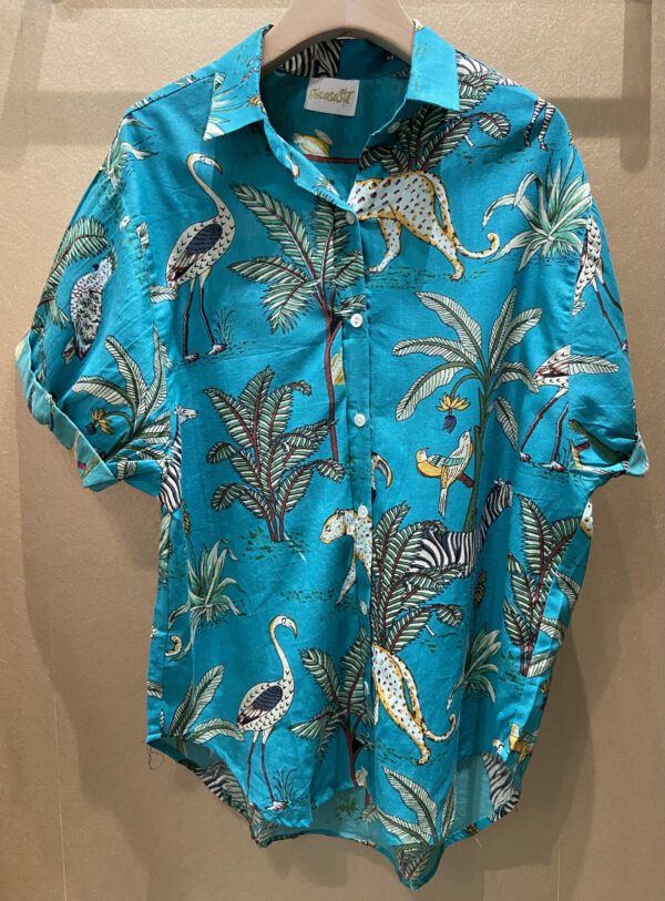 Chemise Exotique Bleu