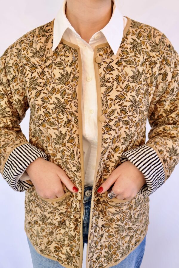 Veste Floraison Dorée