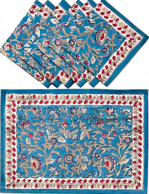 Sets de table & serviettes Bleu Royal