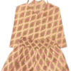 Pyjama Paisley - Haut à bretelle avec un short couleur saumon