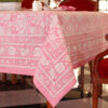 Nappe Gulabi, modèle floral rose. Taille 180 x 450