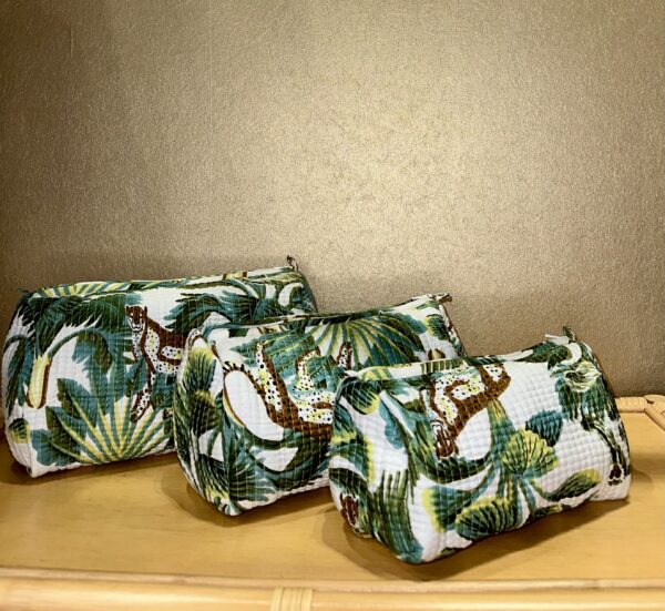 Trio de trousse de toilette et maquillage - Modèle Vanya