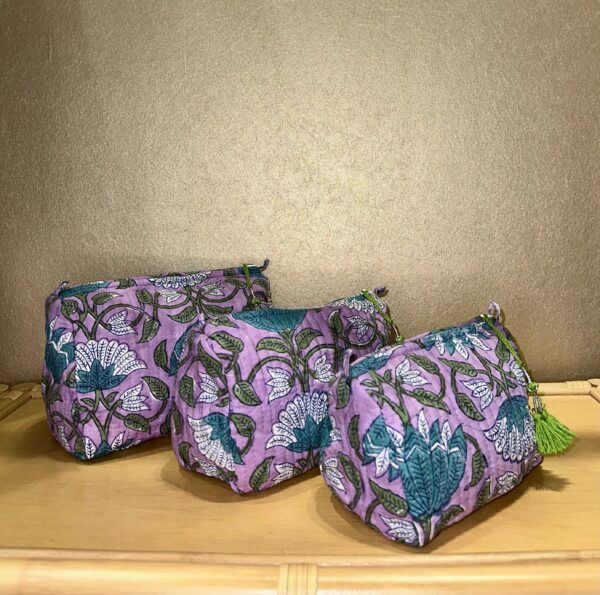 Trio trousse de toilette modèle Indira