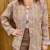 Veste Padma - Cachemire Longue Col V - Modèle Stéphanie