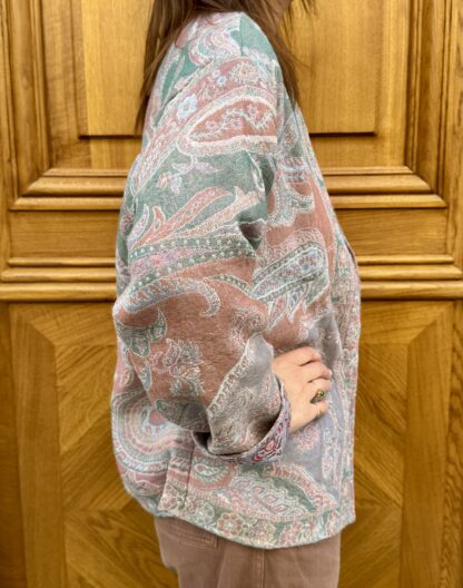 Côté Veste Neela - Cachemire Longue Col V - Modèle Stéphanie