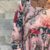 Robe Longue Tara - aux manches longues. Col Bateau. Couleur Rose 2