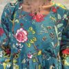 Robe Longue Tara - aux manches longues. Col Bateau. Couleur Bleu 2