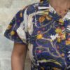 Robe Longue Kavya - aux manches courtes. Style chemise. Couleur Bleu Nuit 3