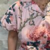 Robe Longue Kavya - aux manches courtes. Style chemise. Couleur Rose Clair 2