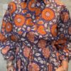 Robe Longue Padma - aux manches longues smockée. Couleur Violette 3