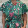 Robe Longue Kavya - aux manches courtes. Style chemise. Couleur Vert d'eau 4