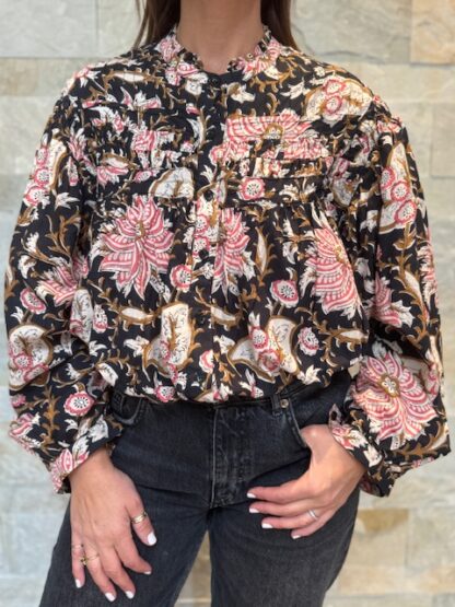 Blouse Devika - Blouse en coton, taille unique.