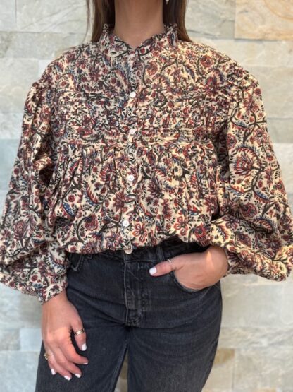 Blouse Kiran - Blouse en coton, taille unique