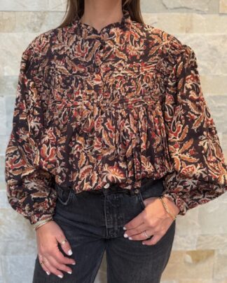 Blouse Yamuna - Blouse en coton, taille unique.