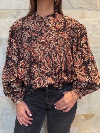 Blouse Yamuna - Blouse en coton, taille unique.