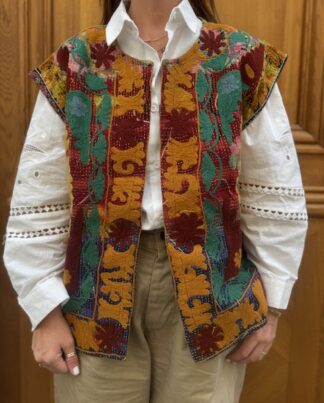 Veste Reva Brodée Sans Manches