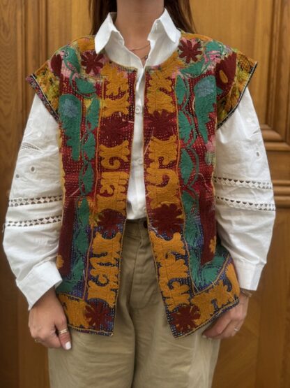 Veste Reva Brodée Sans Manches