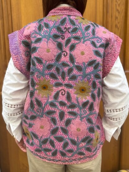 Dos Veste Kiran Brodée Sans manches