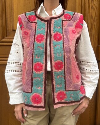 Veste Ila Brodée Sans Manches