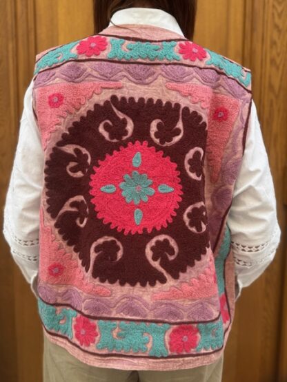 Dos Veste Ila Brodée Sans Manches