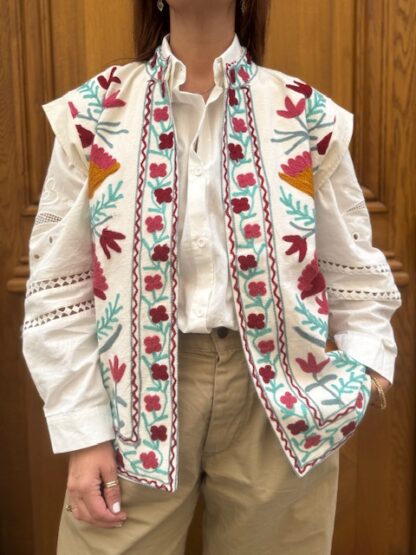 Veste Sita Sans Manches Brodée