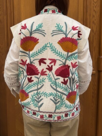 Dos Veste Nirav Sans Manches Brodée