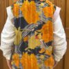 Dos Veste Vaani Brodée Sans Manches