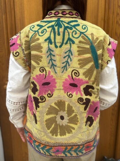 Dos Veste Nirav Sans Manches Brodée