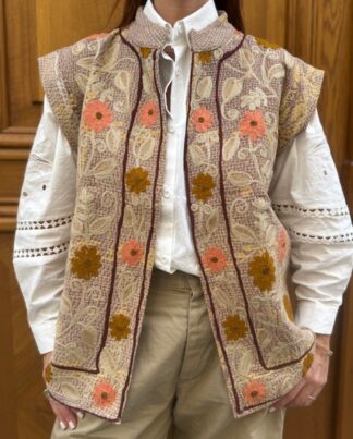 Veste Ujaala Brodée Sans Manches