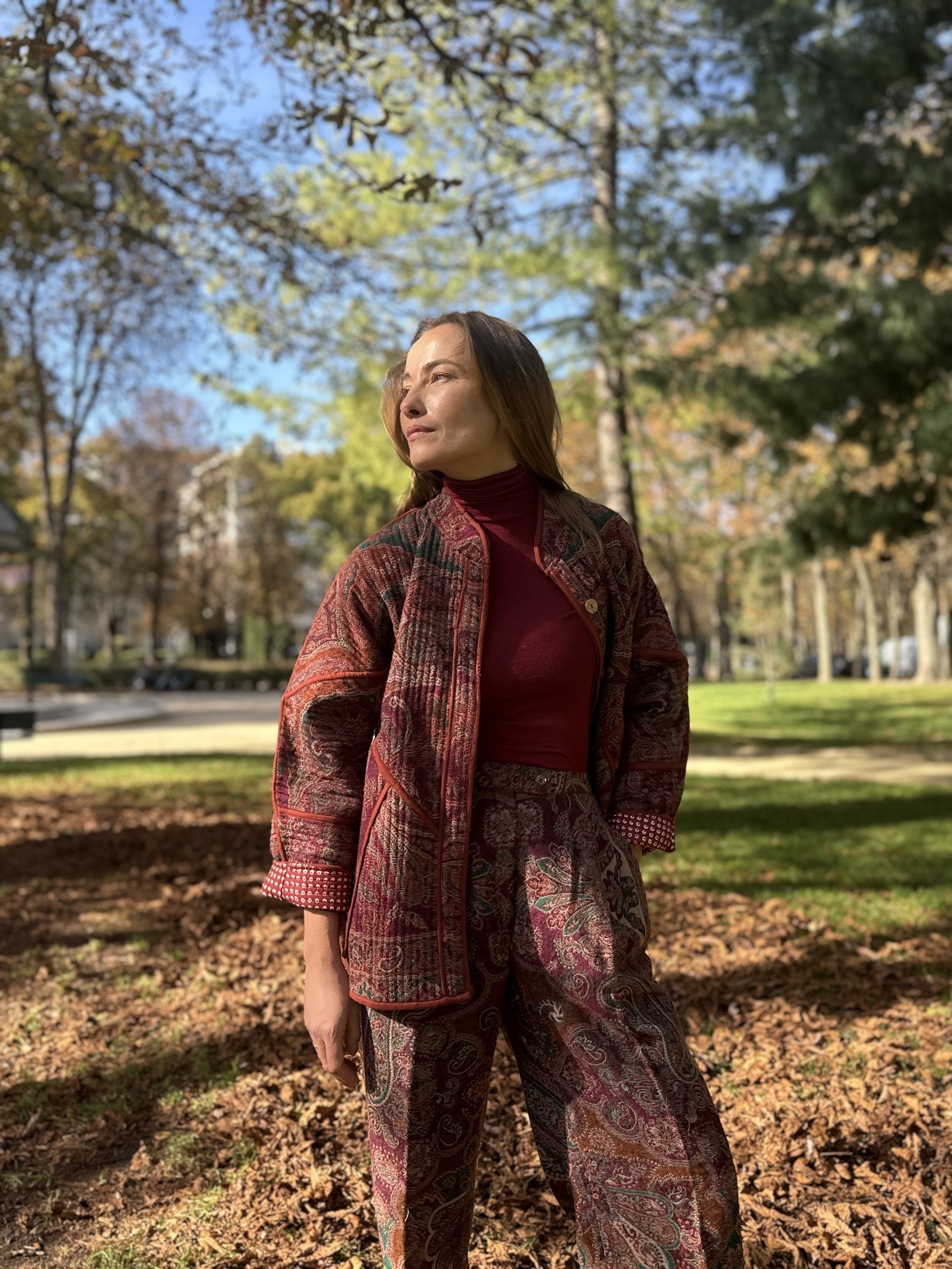 Ensemble de Veste en Laine et Pantalon en Laine 