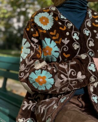 Veste Suzani Velours Fourrure